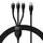 Baseus Flash Series II 1,5m 3 in 1 Type-C a Micro USB + 8 Pin + Tipo-C 100W Cavo di ricarica rapida (nero) Baseus Flash Series II 1,5m 3 in 1 Type-C a Micro USB + 8 Pin + Tipo-C 100W Cavo di ricarica rapida (nero)