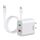 REMAX RP-U68 20W USB + USB-C/Type-C Set di caricabatterie rapido a doppia interfaccia, specifica: spina CN (bianca) REMAX RP-U68 20W USB + USB-C/Type-C Set di caricabatterie rapido a doppia interfaccia, specifica: spina CN (bianca)