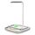 X3 15W 3 in 1 caricatore senza fili, lampada da tavolo (bianco)