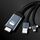 P8J alluminio 3 in 1 8 pin + micro USB + USB-C / TYPE-C a cavo HDTV, lunghezza del cavo: 2m P8J alluminio 3 in 1 8 pin + micro USB + USB-C / TYPE-C a cavo HDTV, lunghezza del cavo: 2m
