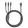 Spina arancione 3A 3 in 1 USB a Type-C / 8 pin / Cavo di ricarica rapida Micro USB, lunghezza cavo: 1,2 m (nero) Spina arancione 3A 3 in 1 USB a Type-C / 8 pin / Cavo di ricarica rapida Micro USB, lunghezza cavo: 1,2 m (nero)