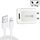 CA-25 QC3.0 USB 3A Caricabatterie veloce con cavo dati USB a 8 PIN, plug AU (bianco) CA-25 QC3.0 USB 3A Caricabatterie veloce con cavo dati USB a 8 PIN, plug AU (bianco)