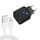 Caricabatterie USB PD03 20W PD3.0 + QC3.0 con cavo dati USB a 8 PIN, spina UE (nero) Caricabatterie USB PD03 20W PD3.0 + QC3.0 con cavo dati USB a 8 PIN, spina UE (nero)
