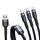 XJ-78 66W 6A 3 in 1 USB a 8 pin + Tipo-C + Cavo di ricarica Super Flash USB, Lunghezza: 1,2 m (nero) XJ-78 66W 6A 3 in 1 USB a 8 pin + Tipo-C + Cavo di ricarica Super Flash USB, Lunghezza: 1,2 m (nero)
