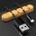 5 PCS 4 fori da 4 fori Bear Silicone Desktop Cable Data Cable Organizzazione e dispositivo di fissaggio (giallo limone)