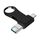 8 GB USB 3.0 + 8 PIN + USB-C / TYPE-C 3 in 1 computer mobile Metallo U-disco (nero)
