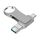 64 GB USB 3.0 + 8 Pin + USB-C / TYPE-C 3 in 1 computer mobile Metallo U-disco (argento) 64 GB USB 3.0 + 8 Pin + USB-C / TYPE-C 3 in 1 computer mobile Metallo U-disco (argento)