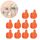 10 PCS Handy Holder Cable Organizer Clip di convenienza domestica (arancione) 10 PCS Handy Holder Cable Organizer Clip di convenienza domestica (arancione)