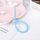 20 PCS Silicone Data Cable Stoccaggio cinturino cavo Organizzatore (blu)