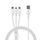 ROMOSS CB251V 3.5A da USB a 8 pin+Type-C+Micro USB 3 in 1 cavo di ricarica, lunghezza: 1,8 m