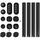 Kit 3 in 1 da 0,5 m per la gestione del cavo Kit organizer per cavo con clip per cavo con cerniera Kit 3 in 1 da 0,5 m per la gestione del cavo Kit organizer per cavo con clip per cavo con cerniera