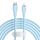 Baseus Pudding Series 20W Type-C a 8 pin Cavo dati di ricarica rapida, lunghezza: 2 m (blu) Baseus Pudding Series 20W Type-C a 8 pin Cavo dati di ricarica rapida, lunghezza: 2 m (blu)