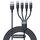 JOYROOM A18 3.5A USB a Dual 8 Pin+USB-C/Type-C+Micro USB 4 in 1 Cavo Dati, Lunghezza: 1.2m(Nero) JOYROOM A18 3.5A USB a Dual 8 Pin+USB-C/Type-C+Micro USB 4 in 1 Cavo Dati, Lunghezza: 1.2m(Nero)