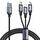 JOYROOM A21 100W USB a 8 Pin+Type-C+Micro USB 3 in 1 Cavo di Ricarica, Lunghezza: 1.2m (Nero) JOYROOM A21 100W USB a 8 Pin+Type-C+Micro USB 3 in 1 Cavo di Ricarica, Lunghezza: 1.2m (Nero)