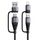 JOYROOM SA37-2T2 Cavo dati di ricarica rapida serie 4 in 1 multifunzione da 60 W, lunghezza: 1,2 m (nero) JOYROOM SA37-2T2 Cavo dati di ricarica rapida serie 4 in 1 multifunzione da 60 W, lunghezza: 1,2 m (nero)