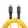 Cavo dati di ricarica a molla XJ-U101 da USB-C / Type-C a 8 pin, lunghezza: 1,5 m (giallo) Cavo dati di ricarica a molla XJ-U101 da USB-C / Type-C a 8 pin, lunghezza: 1,5 m (giallo)