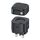 USAMS US-CC204 Caricabatterie rapido GaN serie SMF PD35W doppia porta tipo C, spina UK (nero) USAMS US-CC204 Caricabatterie rapido GaN serie SMF PD35W doppia porta tipo C, spina UK (nero)