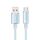 USAMS Cavo dati di ricarica rapida da USB a Type-C 6A in lega di alluminio LED trasparente, lunghezza: 1,2 m (blu) USAMS Cavo dati di ricarica rapida da USB a Type-C 6A in lega di alluminio LED trasparente, lunghezza: 1,2 m (blu)