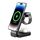 B-23 Supporto per telefono caricabatterie wireless magnetico pieghevole 3 in 1, spina: spina UK (nero) B-23 Supporto per telefono caricabatterie wireless magnetico pieghevole 3 in 1, spina: spina UK (nero)