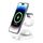 B-23 Supporto per telefono caricabatterie wireless magnetico pieghevole 3 in 1, spina: spina AU (bianca) B-23 Supporto per telefono caricabatterie wireless magnetico pieghevole 3 in 1, spina: spina AU (bianca)