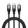 Nillkin Swift Pro 1 m 3 in 1 USB a 8 pin + tipo C + cavo di ricarica rapida micro USB (nero) Nillkin Swift Pro 1 m 3 in 1 USB a 8 pin + tipo C + cavo di ricarica rapida micro USB (nero)