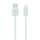 USAMS US-SJ689 Cavo dati di ricarica rapida a strisce da USB a 8 pin 2,4 A, lunghezza: 3 m (blu)