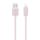 USAMS US-SJ689 Cavo dati di ricarica rapida a strisce da USB a 8 pin 2,4 A, lunghezza: 3 m (rosa) USAMS US-SJ689 Cavo dati di ricarica rapida a strisce da USB a 8 pin 2,4 A, lunghezza: 3 m (rosa)