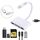 AJ-108PRO 6 in 2 USB-C / Type-C + Lettore di schede per fotocamera multifunzione con interfaccia a 8 pin (bianco) AJ-108PRO 6 in 2 USB-C / Type-C + Lettore di schede per fotocamera multifunzione con interfaccia a 8 pin (bianco)