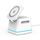 Caricabatterie wireless magnetico multifunzione H49 3 in 1 (bianco)