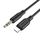 Cavo audio in silicone Borofone BL18 AUX, cavo da 3,5 mm a 8 pin (nero)