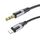 Cavo audio Borofone BL19 AUX Creator, cavo da 3,5 mm a 8 pin (nero)