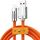 Mech Series 6A 120W USB a 8 pin in metallo con spina in silicone Cavo dati di ricarica rapida, lunghezza: 1,8 m (arancione)