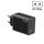 GaN PD65W Type-C x 2 + adattatore per laptop USB 3.0, spina europea (nero) GaN PD65W Type-C x 2 + adattatore per laptop USB 3.0, spina europea (nero)