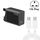 Caricatore GaN PD65W tipo C x 2 + USB 3.0 con cavo dati da tipo C a tipo C, spina UK (nero) Caricatore GaN PD65W tipo C x 2 + USB 3.0 con cavo dati da tipo C a tipo C, spina UK (nero)