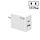 GaN PD48W Tipo-C PD3.0 + Caricabatterie rapido USB 3.0 , Spina USA (bianca) GaN PD48W Tipo-C PD3.0 + Caricabatterie rapido USB 3.0 , Spina USA (bianca)