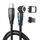 ENKAY PD60W Cavo di ricarica rapida da tipo C a tipo C / 8 pin magnetico rotante a 540 gradi, lunghezza: 1 m (nero) ENKAY PD60W Cavo di ricarica rapida da tipo C a tipo C / 8 pin magnetico rotante a 540 gradi, lunghezza: 1 m (nero)