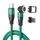 ENKAY PD60W Cavo di ricarica rapida rotante da tipo C a tipo C / 8 pin magnetico a 540 gradi, lunghezza: 1 m (verde) ENKAY PD60W Cavo di ricarica rapida rotante da tipo C a tipo C / 8 pin magnetico a 540 gradi, lunghezza: 1 m (verde)