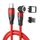ENKAY PD60W Cavo di ricarica rapida da tipo C a tipo C / 8 pin magnetico rotante a 540 gradi, lunghezza: 2 m (rosso)