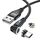 ENKAY 3A USB a tipo C / 8 pin magnetico 540 gradi rotante cavo di ricarica veloce, lunghezza: 1 m (nero) ENKAY 3A USB a tipo C / 8 pin magnetico 540 gradi rotante cavo di ricarica veloce, lunghezza: 1 m (nero)