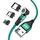 ENKAY 3 in 1 3A da USB a tipo C / 8 pin / Micro USB magnetico 540 gradi rotante cavo di ricarica veloce, lunghezza: 1 m (verde) ENKAY 3 in 1 3A da USB a tipo C / 8 pin / Micro USB magnetico 540 gradi rotante cavo di ricarica veloce, lunghezza: 1 m (verde)