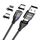 ENKAY 6-in-1 PD60W USB-A / da tipo C a tipo C / 8 pin / cavo di ricarica rapida magnetico micro USB, lunghezza cavo: 2 m (nero) ENKAY 6-in-1 PD60W USB-A / da tipo C a tipo C / 8 pin / cavo di ricarica rapida magnetico micro USB, lunghezza cavo: 2 m (nero)