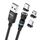 ENKAY Cavo di ricarica rapido magnetico con rotazione di 540 gradi 3 in 1 da USB a tipo C / 8 pin / Micro USB 3 in 1, lunghezza: 1 m (nero) ENKAY Cavo di ricarica rapido magnetico con rotazione di 540 gradi 3 in 1 da USB a tipo C / 8 pin / Micro USB 3 in 1, lunghezza: 1 m (nero)