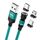 ENKAY 3 in 1 Cavo di ricarica rapido da USB a tipo C 3 in 1 3A / 8 pin / Micro USB magnetico con rotazione di 540 gradi, lunghezza: 1 m (verde) ENKAY 3 in 1 Cavo di ricarica rapido da USB a tipo C 3 in 1 3A / 8 pin / Micro USB magnetico con rotazione di 540 gradi, lunghezza: 1 m (verde)