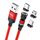 ENKAY 3 in 1 Cavo di ricarica rapido da USB a tipo C 3 in 1 3A / 8 pin / Micro USB Magnetico con rotazione di 540 gradi, Lunghezza: 1 m (Rosso) ENKAY 3 in 1 Cavo di ricarica rapido da USB a tipo C 3 in 1 3A / 8 pin / Micro USB Magnetico con rotazione di 540 gradi, Lunghezza: 1 m (Rosso)