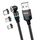 ENKAY Cavo di ricarica rapido magnetico con rotazione di 540 gradi 3 in 1 da USB a tipo C / 8 pin / Micro USB 3 in 1, lunghezza: 2 m (nero) ENKAY Cavo di ricarica rapido magnetico con rotazione di 540 gradi 3 in 1 da USB a tipo C / 8 pin / Micro USB 3 in 1, lunghezza: 2 m (nero)