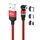 ENKAY Cavo di ricarica magnetico girevole a 540 gradi 3 in 1 da USB a tipo C / 8 pin / Micro USB 2,4 A, lunghezza: 1 m (rosso) ENKAY Cavo di ricarica magnetico girevole a 540 gradi 3 in 1 da USB a tipo C / 8 pin / Micro USB 2,4 A, lunghezza: 1 m (rosso)