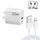 Caricatore USB PD30W USB-C / Type-C + QC3.0 con cavo dati da USB a 8 pin da 1 m, spina AU (bianco) Caricatore USB PD30W USB-C / Type-C + QC3.0 con cavo dati da USB a 8 pin da 1 m, spina AU (bianco)