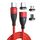 ENKAY Cavo di ricarica rapido magnetico 3 in 1 PD100W da tipo C a tipo C / 8 pin / micro USB, lunghezza cavo: 1 m (rosso) ENKAY Cavo di ricarica rapido magnetico 3 in 1 PD100W da tipo C a tipo C / 8 pin / micro USB, lunghezza cavo: 1 m (rosso)