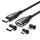 ENKAY 3 in 1 PD100W da tipo C a tipo C / 8 pin / cavo di ricarica rapido magnetico micro USB, lunghezza cavo: 1,8 m (nero) ENKAY 3 in 1 PD100W da tipo C a tipo C / 8 pin / cavo di ricarica rapido magnetico micro USB, lunghezza cavo: 1,8 m (nero)