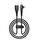ROMOSS CB12C Gomito da USB a 8 pin con cavo dati di ricarica rapida leggero da 2,4 A, dimensioni: 1,2 m (nero) ROMOSS CB12C Gomito da USB a 8 pin con cavo dati di ricarica rapida leggero da 2,4 A, dimensioni: 1,2 m (nero)